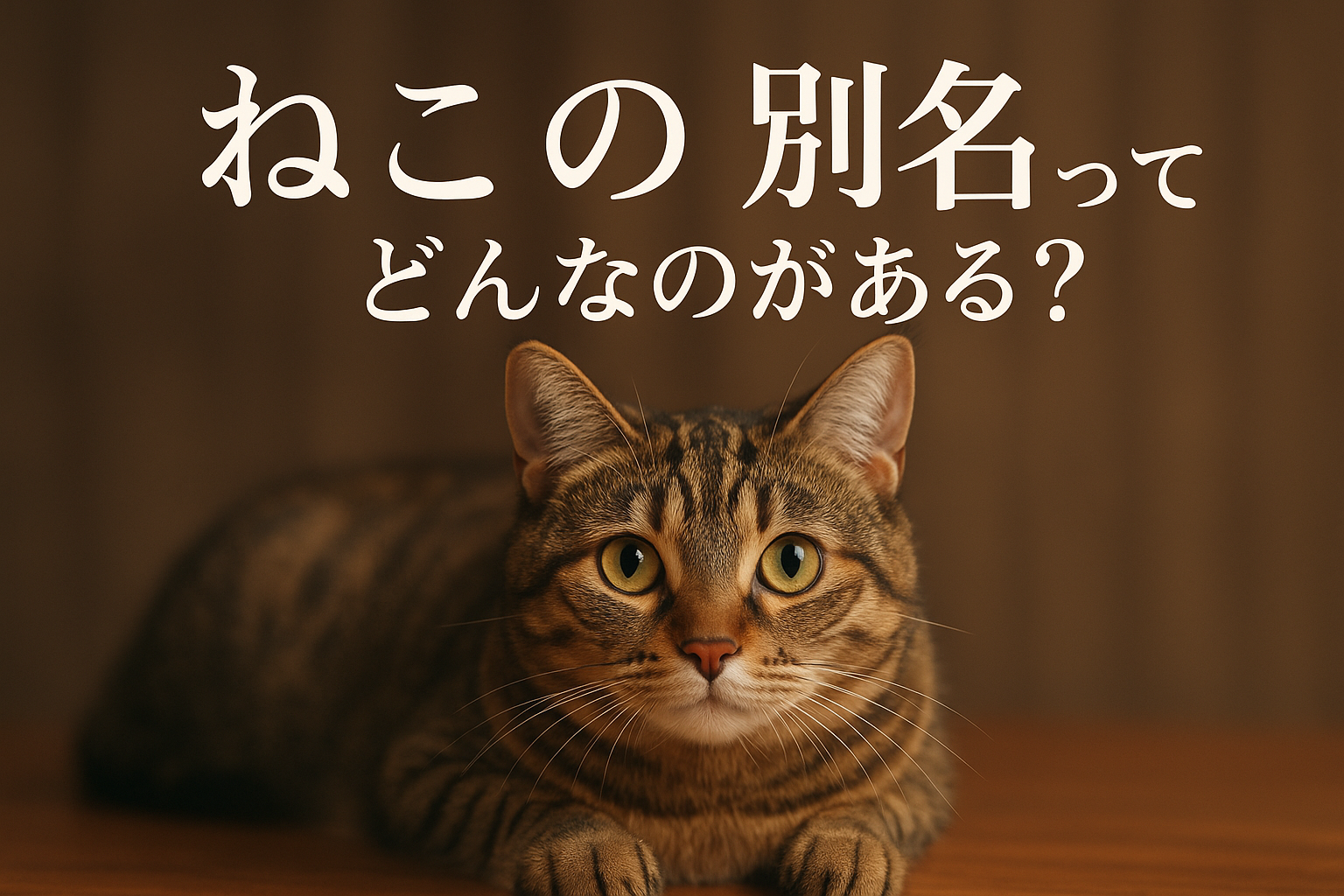 ねこの別名ってどんなのがある?