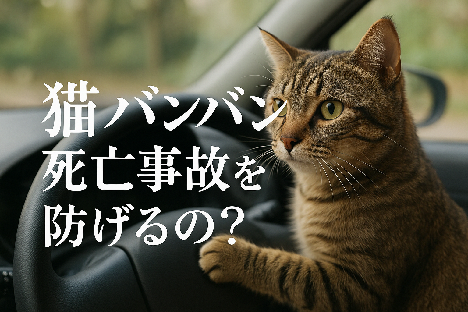 猫バンバンで死亡事故を防げるの？