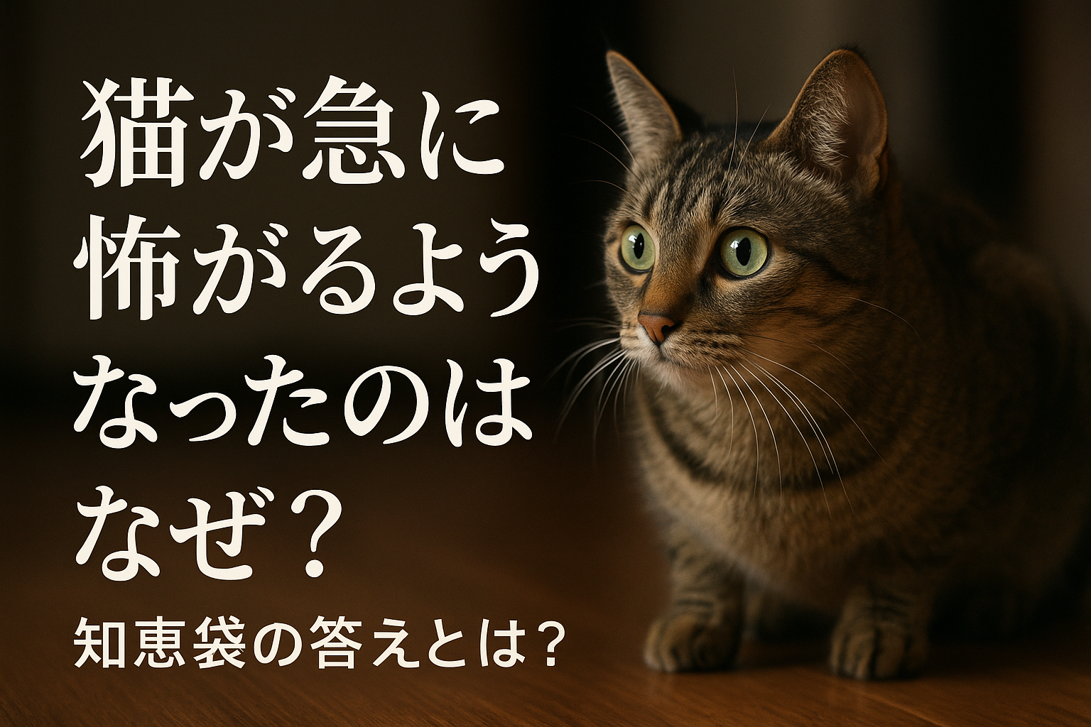 猫が急に怖がるようになったのはなぜ?知恵袋の答えとは?