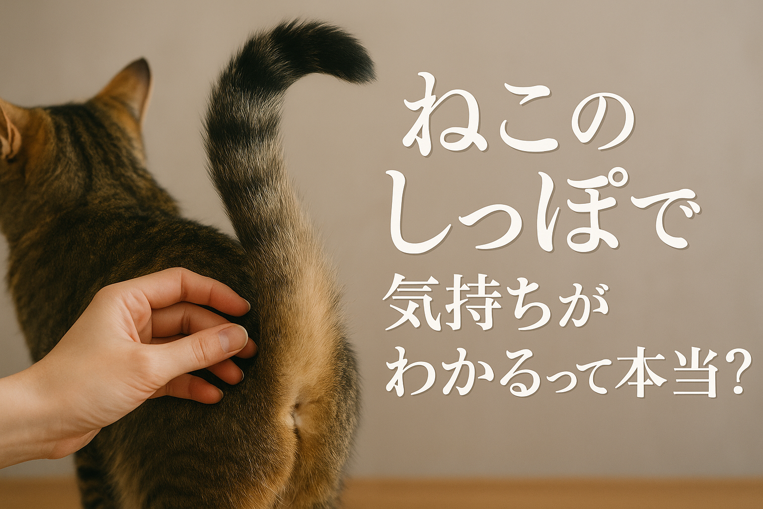 ねこのしっぽで気持ちがわかるって本当？
