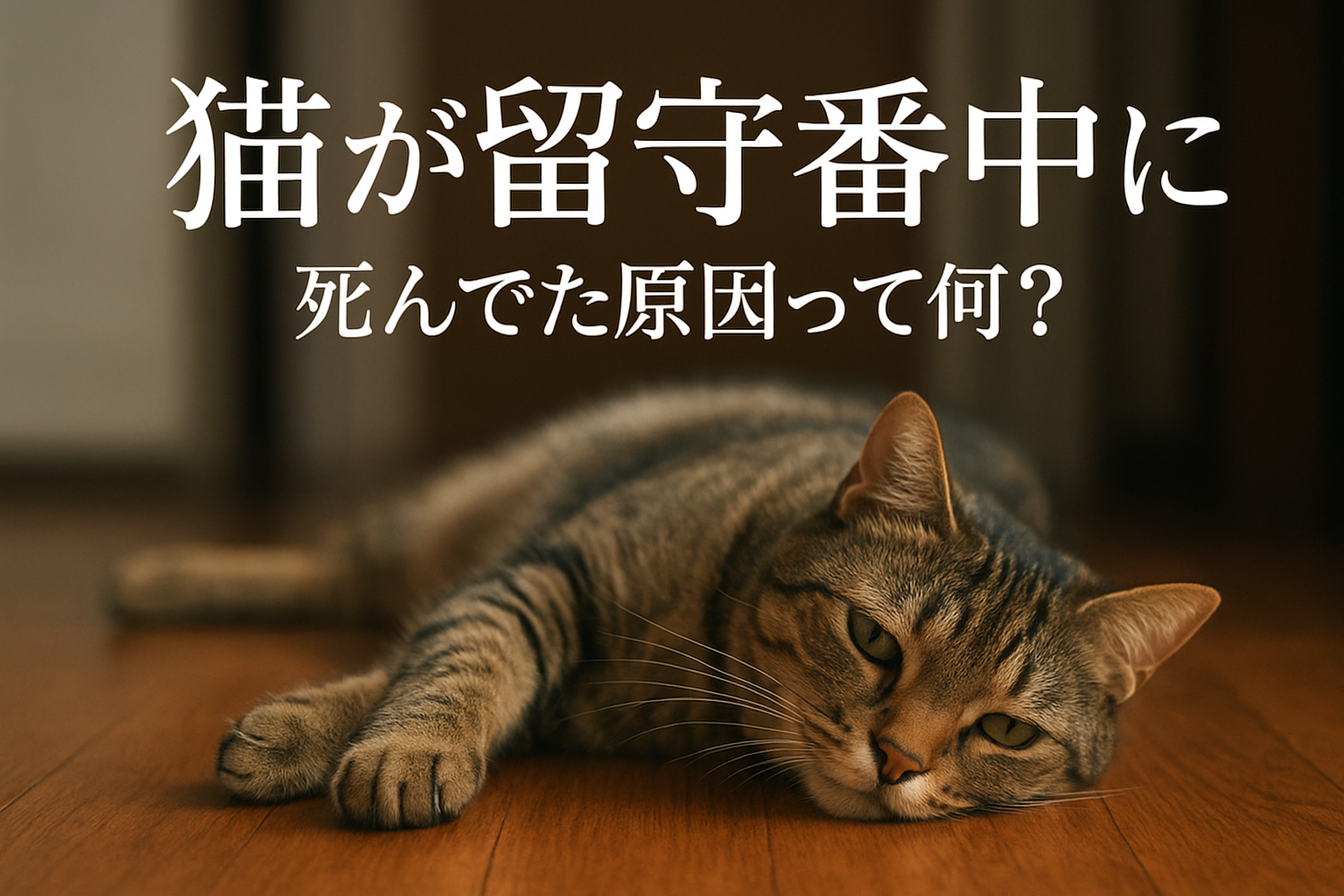 猫が留守番中に死んでた原因って何?