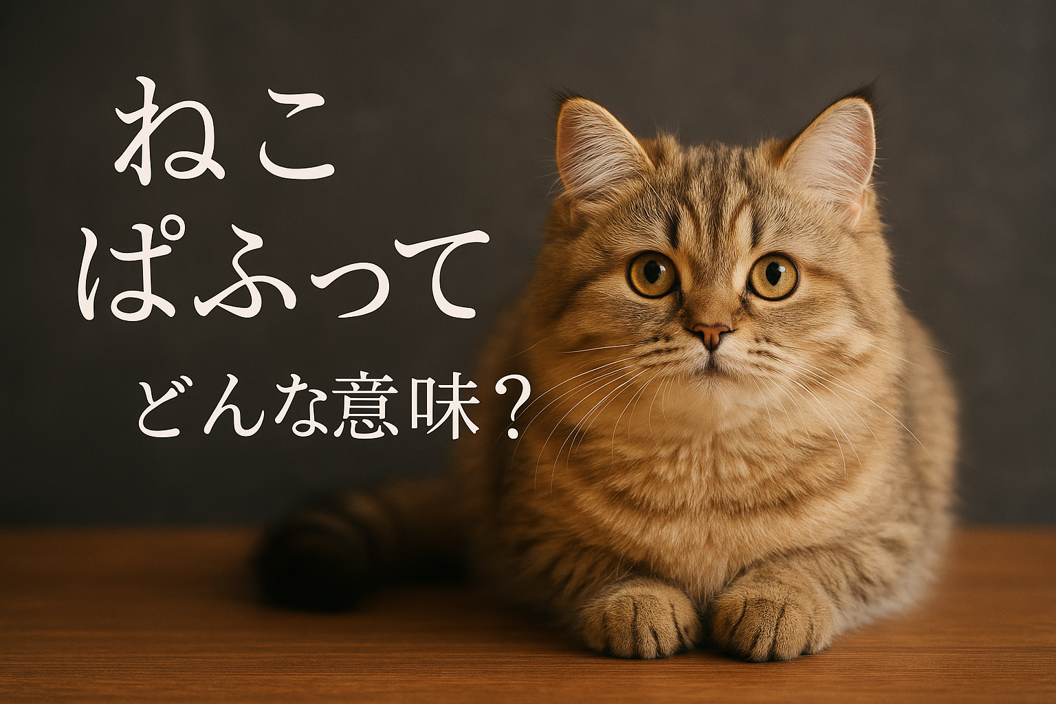 ねこ ぱふってどんな意味?
