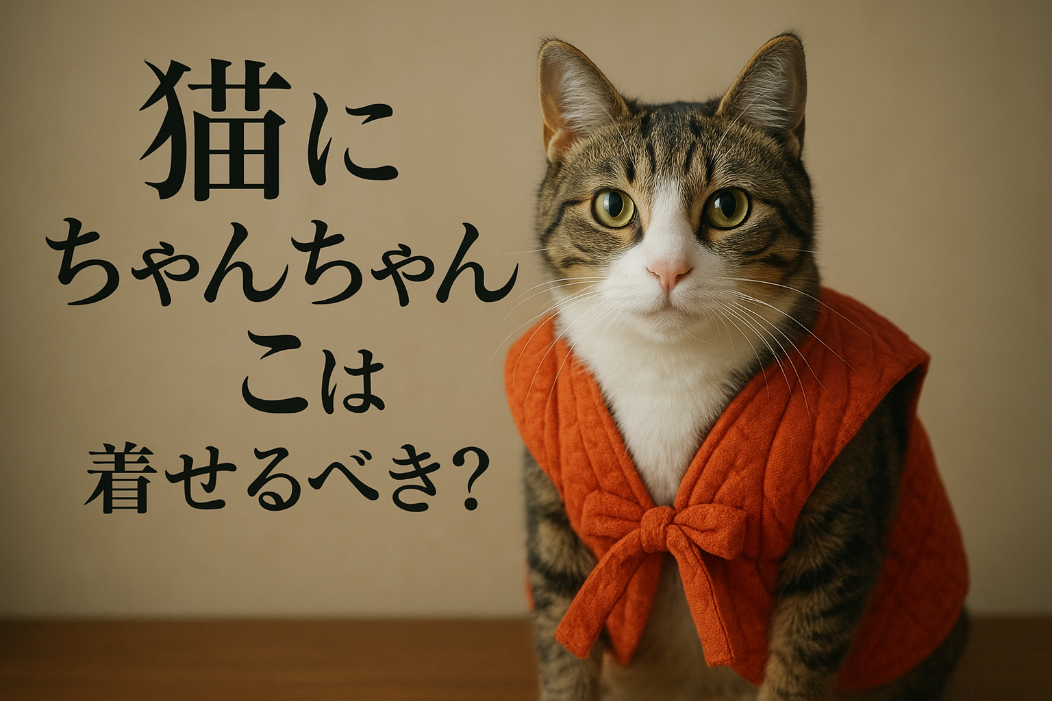 猫にちゃんちゃんこは着せるべき?