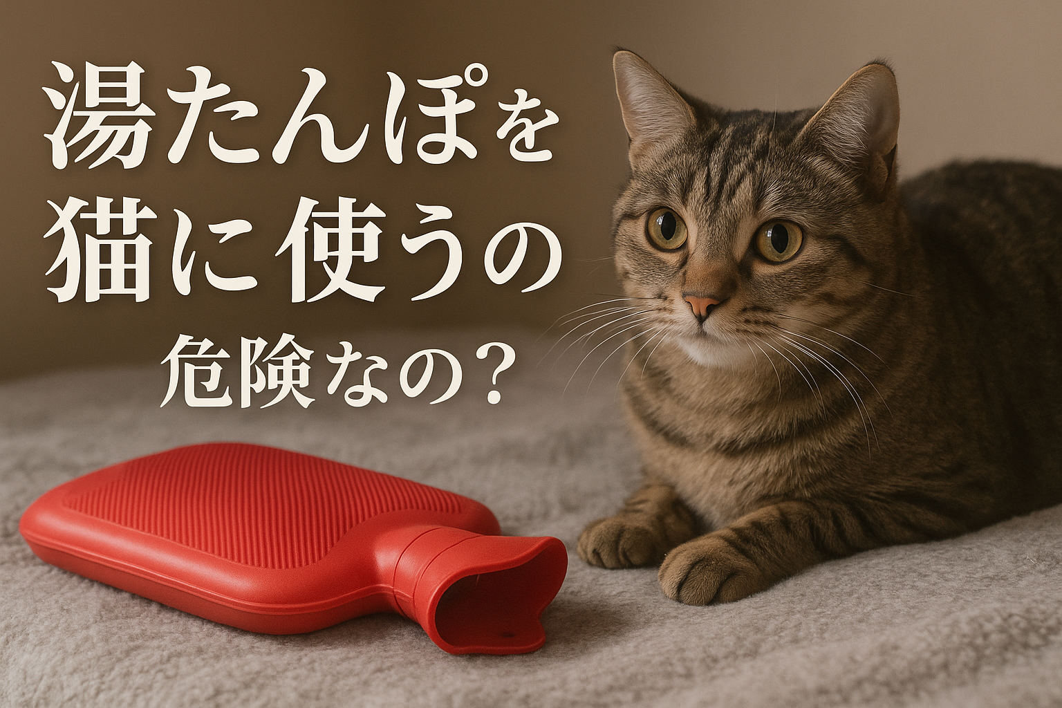湯たんぽを猫に使うのは危険なの?
