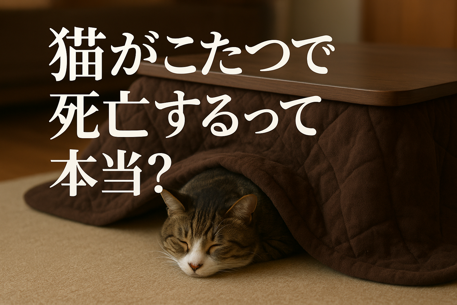 猫がこたつで死亡するって本当？