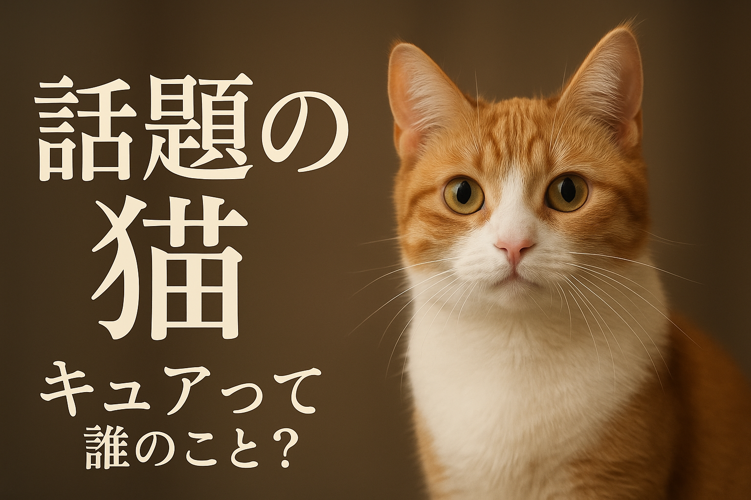 話題の猫 キュアって誰のこと?