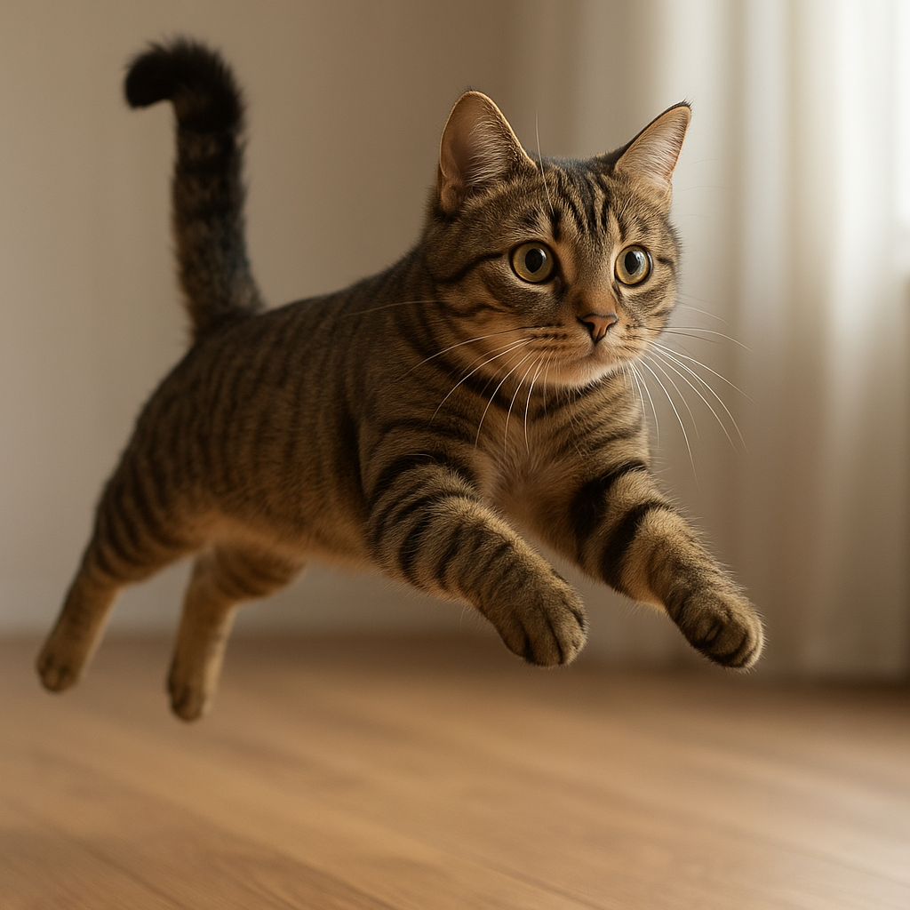 猫が思わず飛び跳ねてしまう深い理由