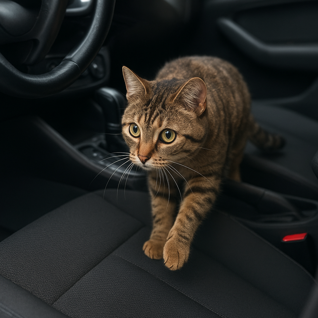 どうして車の中に猫ちゃんが潜り込んでしまうの？