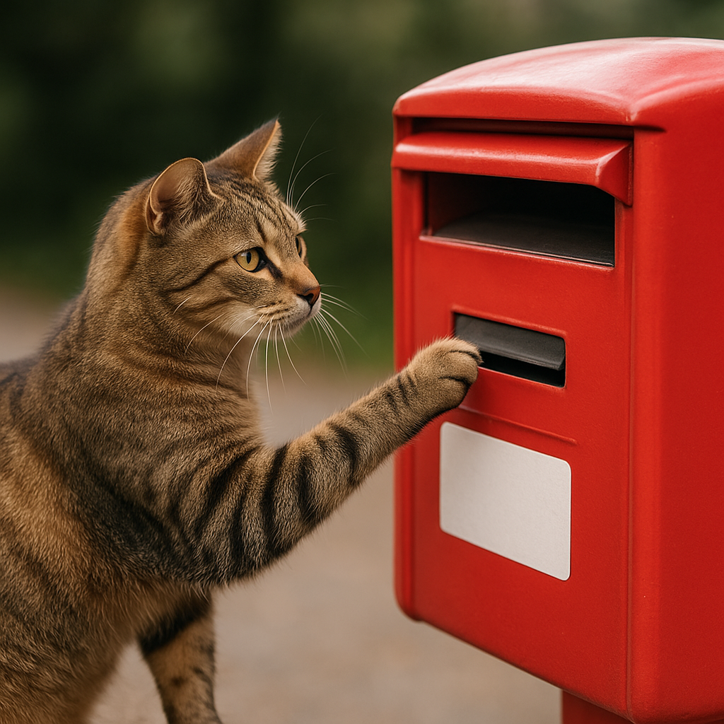 ネコビンは「猫+郵便」を組み合わせた造語