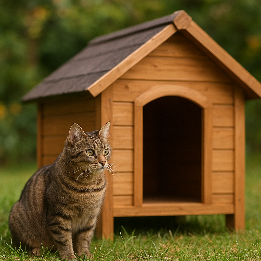 外で暮らす猫ちゃんにとって、小屋は命を守る大切な場所です