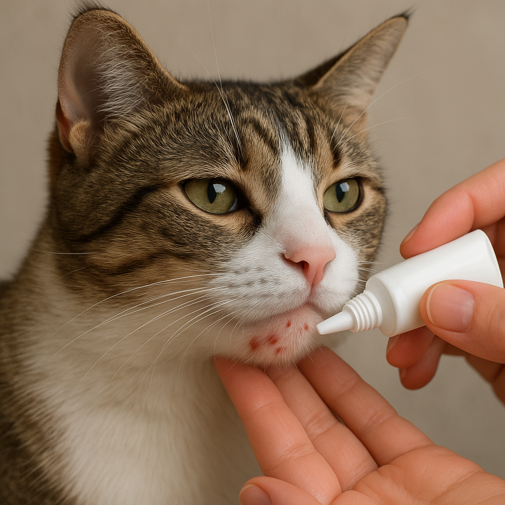 人間用のニキビ薬は危険！使うなら猫専用のスキンケアを